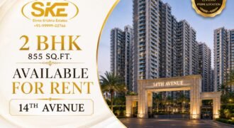2bhk Semi Furnished for Rent in 14th Avenue Gaur City-2 Noida Extension