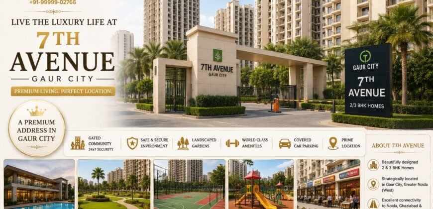 3 BHK for Rent in 7th Avenue Gaur City Greater Noida West
