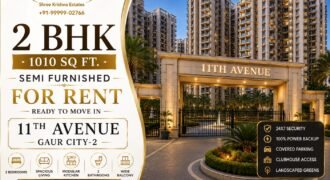 2 bhk for Rent in 11th Avenue Gaur City-2 Greater Noida West