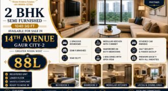 2 bhk 1040 sq.ft. for Sale in 14th Avenue Gaur City-2 Greater Noida West