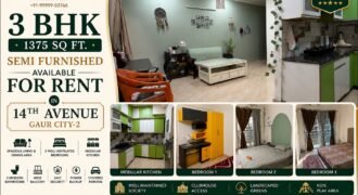 3 bhk for Rent In Gaur City – 2 Greater Noida West
