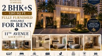2bhk+S Fully Furnished for Rent in 11th Avenue Gaur City-2 Greater Noida West