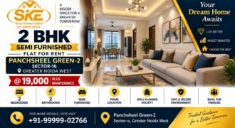 2 BHK Flat for Rent in Panchsheel Greens 2 | Sector 16