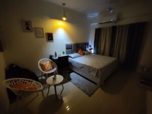 bedroom night view