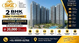 2 BHK Flat for Rent in Prestine Avenue Gaur City 2 | 1060 Sq.Ft.